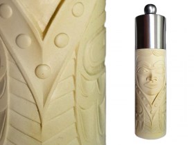 Ivory Native Princess Salt and Pepper Mill by BOMA